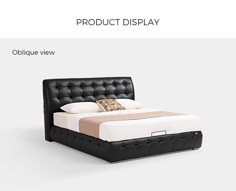 Leather bed