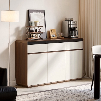 Brown and White Color Storage Cabinet