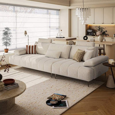 High-Resilience Comfort Fabric Living Room Sofa