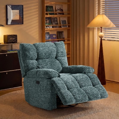 Fabric recliner chair