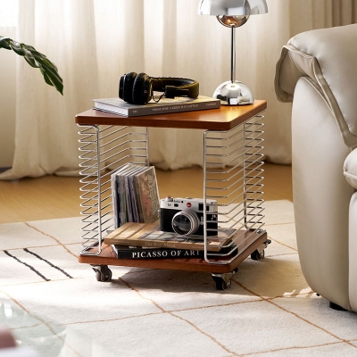 Rolling end table