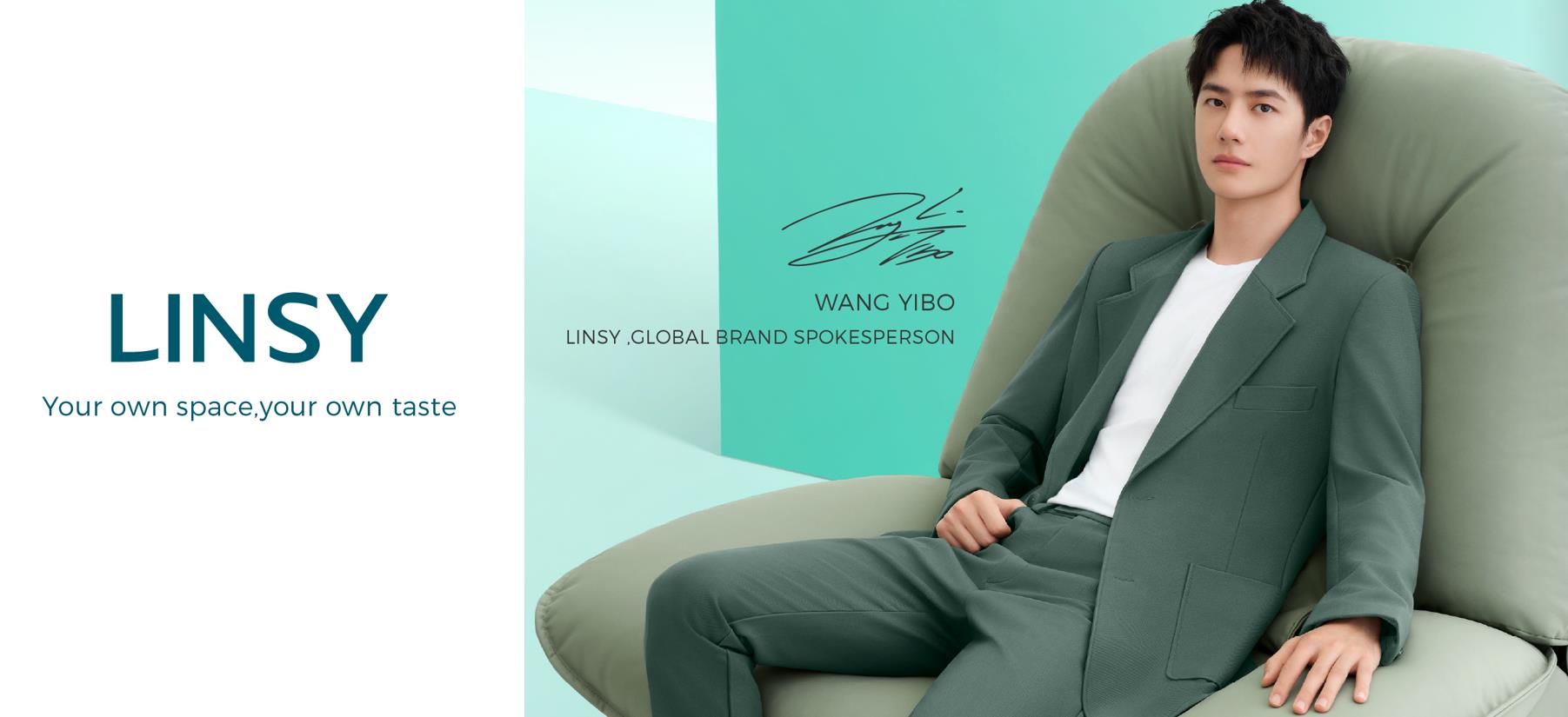 WANG YIBO โฆษกแบรนด์ระดับโลกของ LINSY
